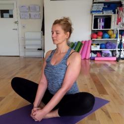 Bound angle pose